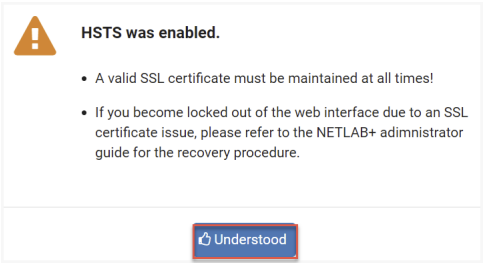 Enable HSTS Understood