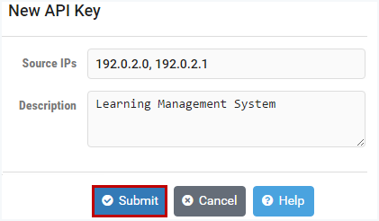 New API Key