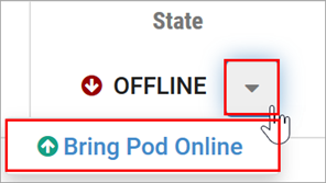 Bring Pod Online